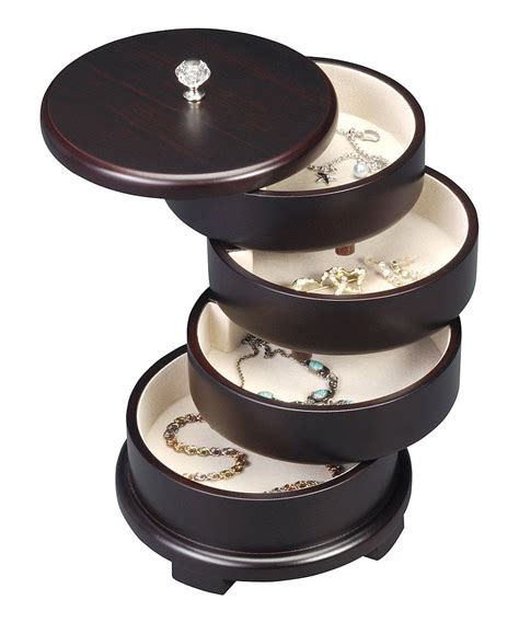 round jewelry box metal|stackable jewellery.